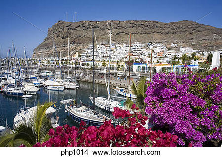 Stock Photo of Picturesque and colourful Puerto De Mogan in Gran.