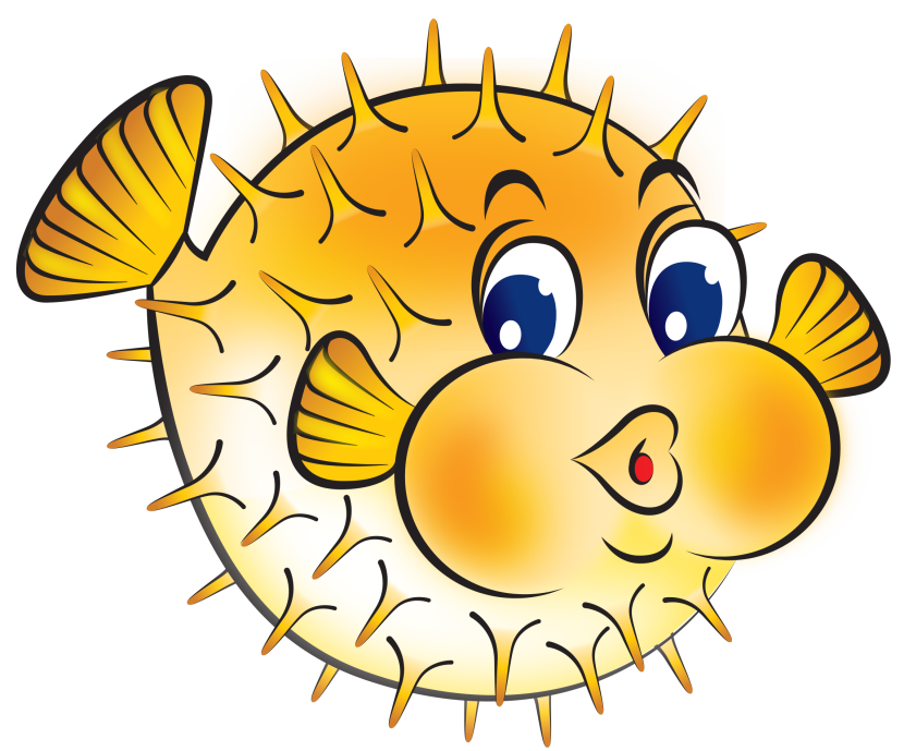 Puffer fish clip art.