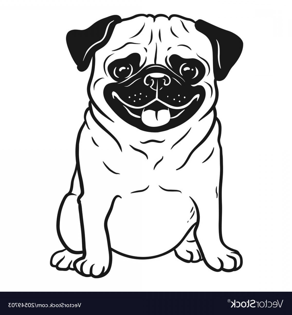 pug clipart black and white 10 free Cliparts | Download images on ...