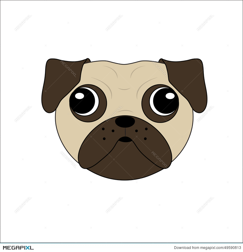 Pug Face Clipart (101+ images in Collection) Page 1.