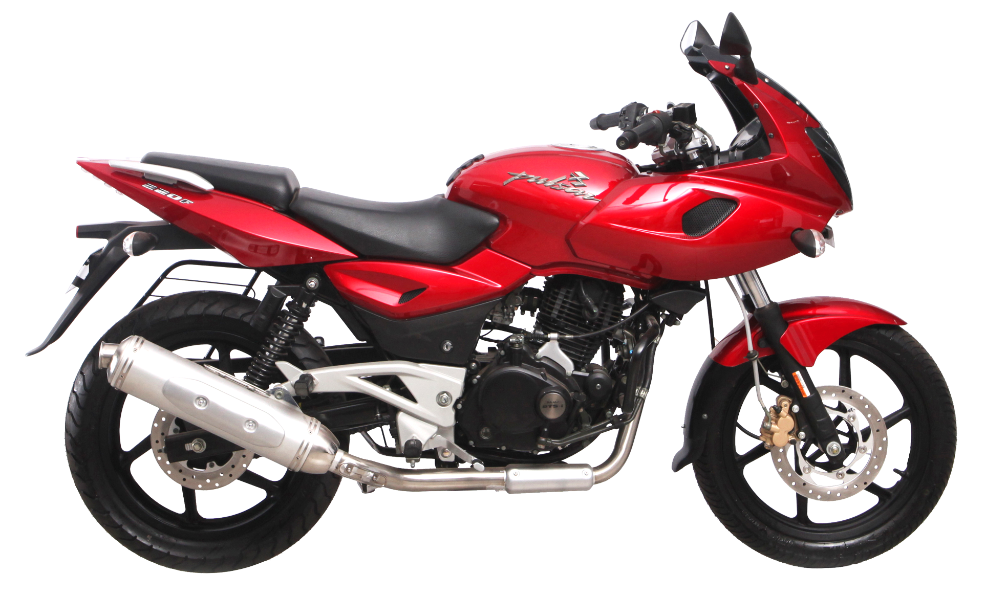 Bajaj Pulsar 220 Motorcycle Bike PNG Image.