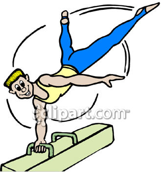 Pummel and gymnastics clipart image.