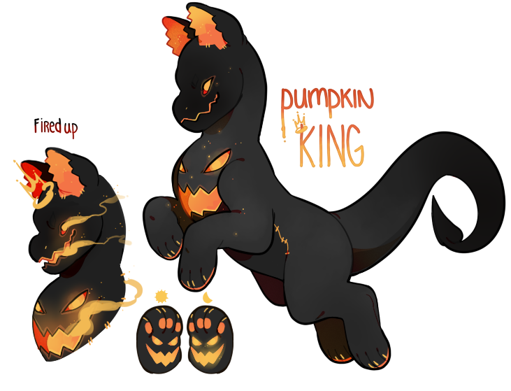 Pumpkin King Plush Dragon Auction.