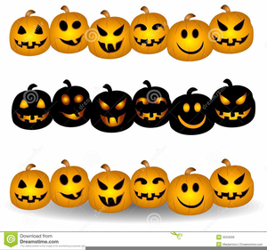 Pumpkin Border Clipart.