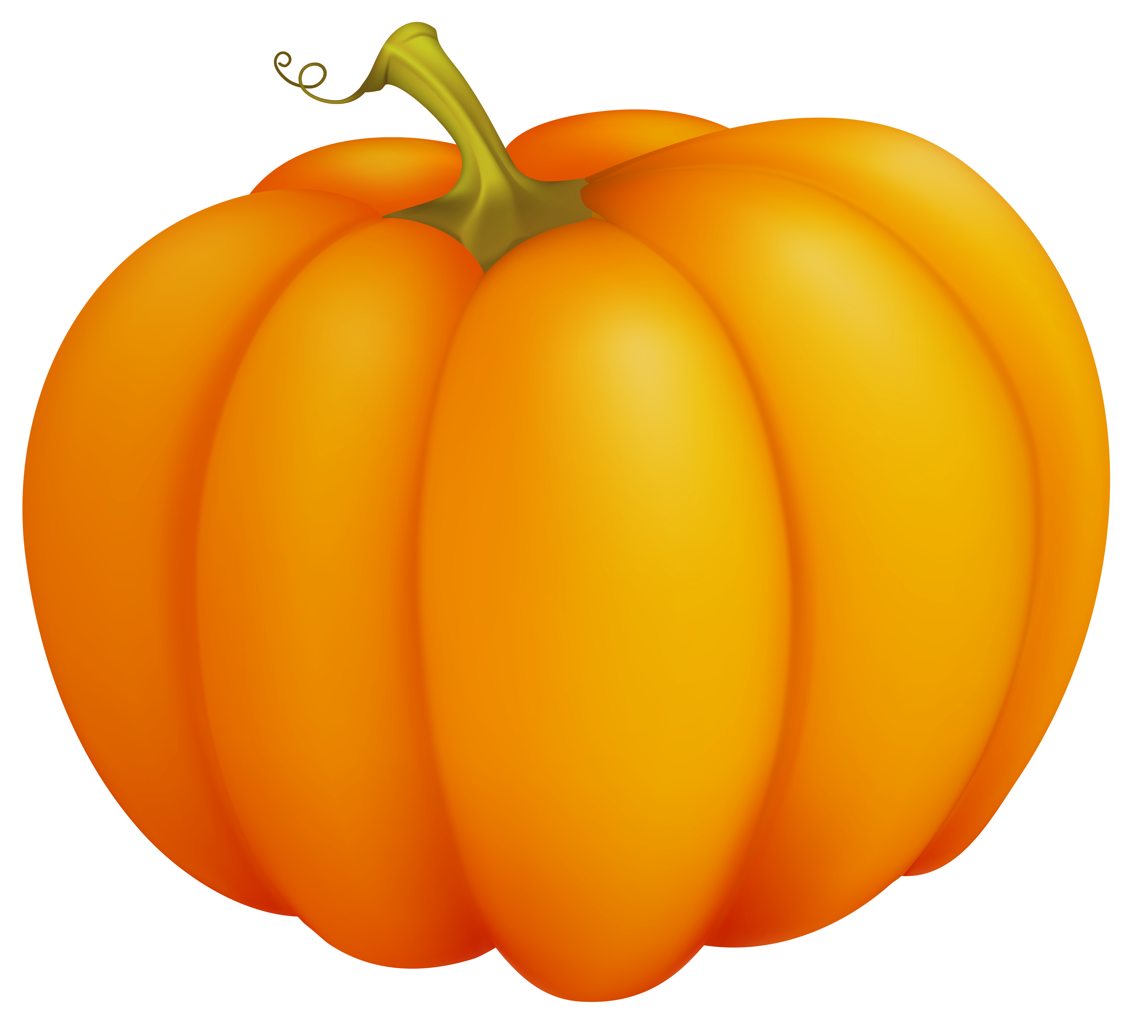 Pumpkin Large Clipart PNG Image.