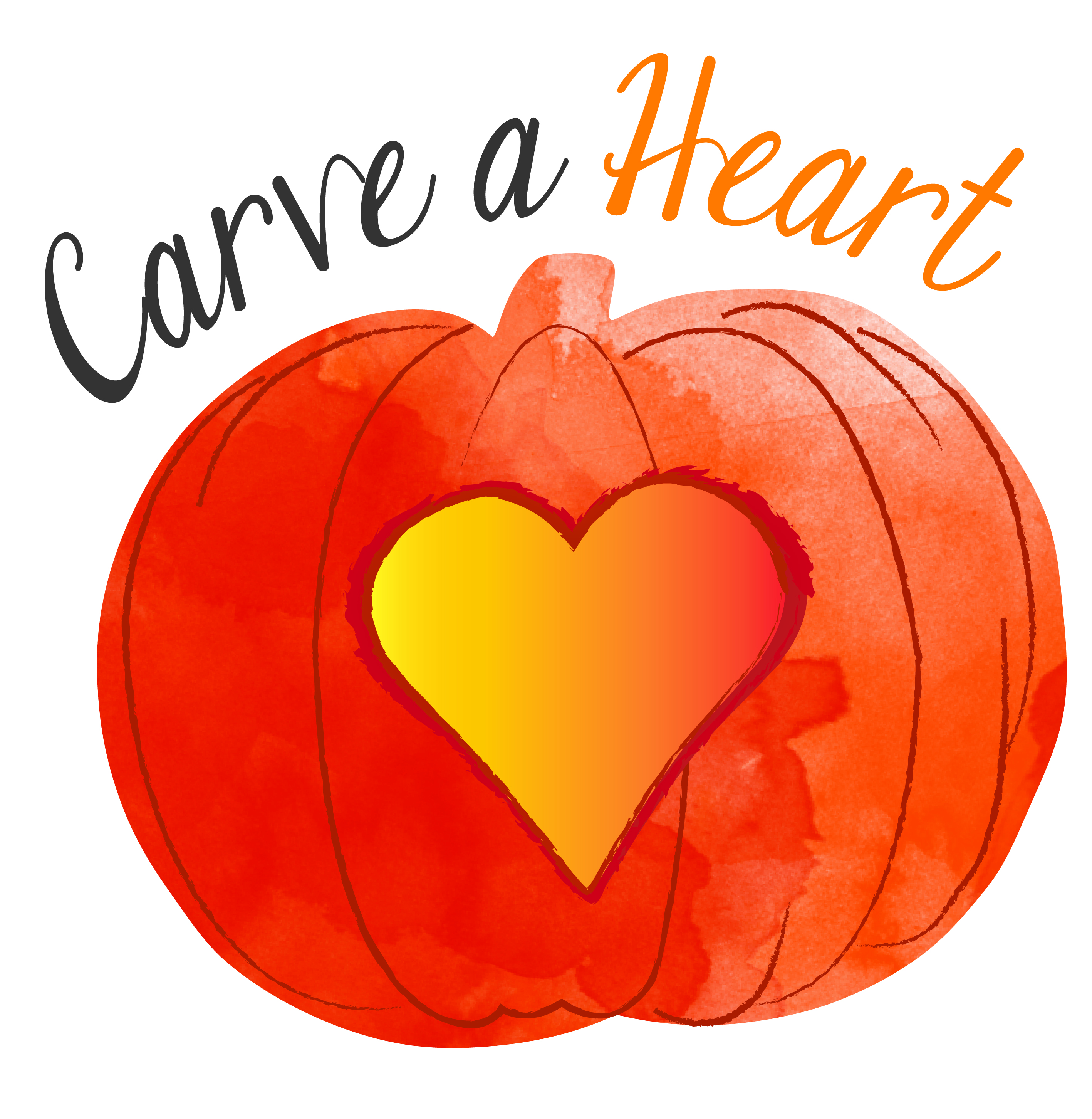 pumpkin heartbeat svg