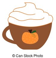 Pumpkin spice latte Vector Clipart Royalty Free. 82 Pumpkin spice.