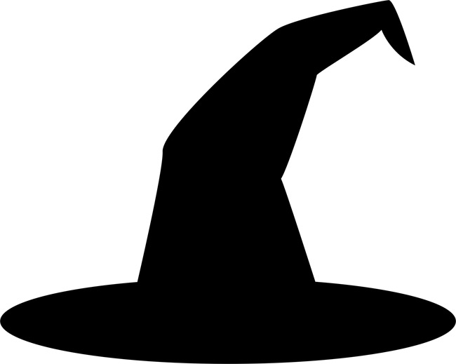 free printable witch silhouette template