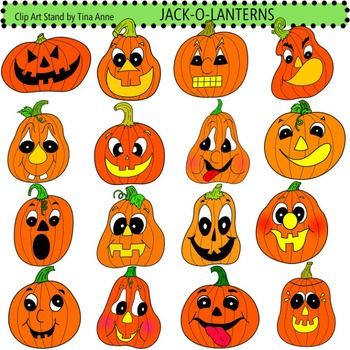 Pumpkin Faces Clip Art & Pumpkin Faces Clip Art Clip Art Images.