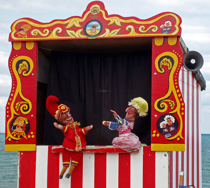 Punch and judy clipart.