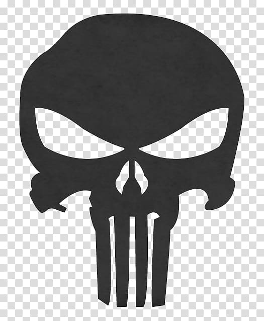 Punisher Decal Sticker Red Skull Human skull symbolism.