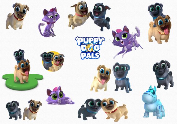 Puppy Dog Pals Clipart, 15 High Quality PNG Images with.