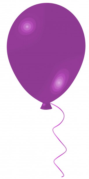 Balloon Purple Clip Art Free Stock Photo.