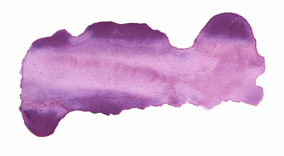 24 Purple Watercolor Brush Stroke.