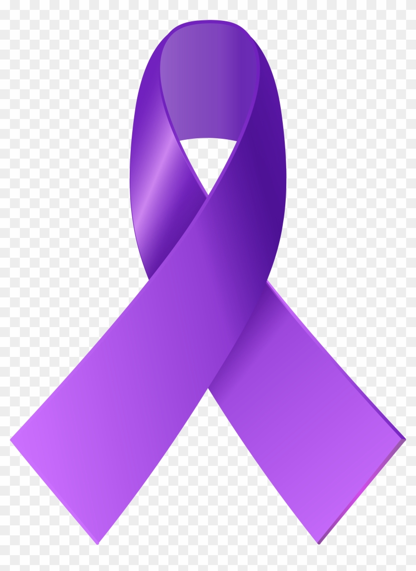 Purple Awareness Ribbon Png Clip Art.