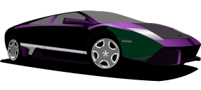 Purple Car Clipart.