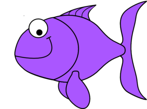 Purple Fish Clip Art.