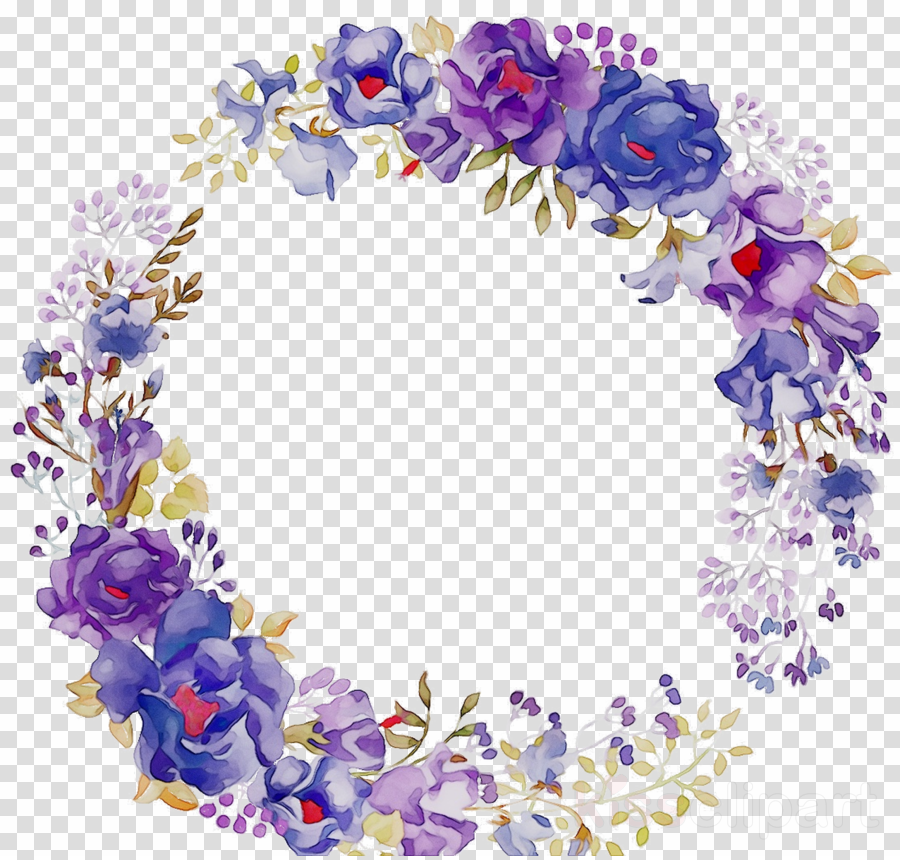 Download purple flower wreath clipart 10 free Cliparts | Download ...
