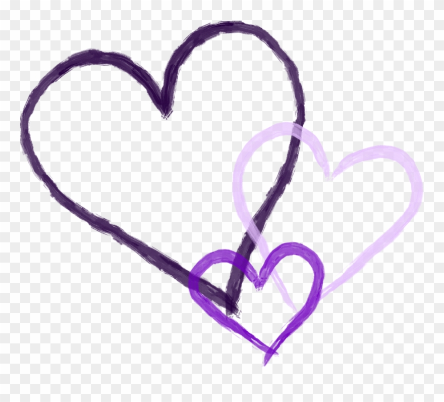 Kissing Clipart Purple Heart.