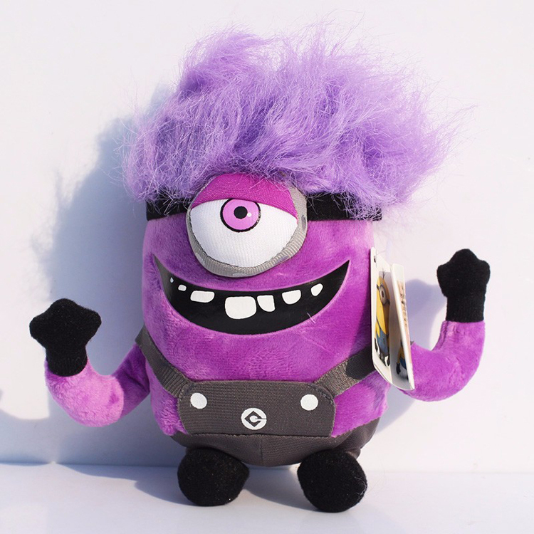 evil purple minion plush