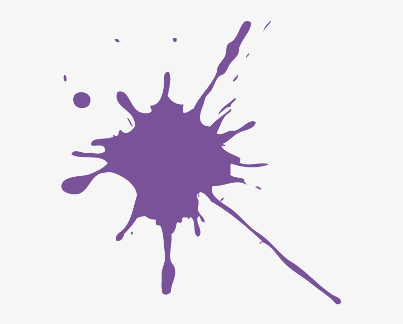Purple Paint Splatter.