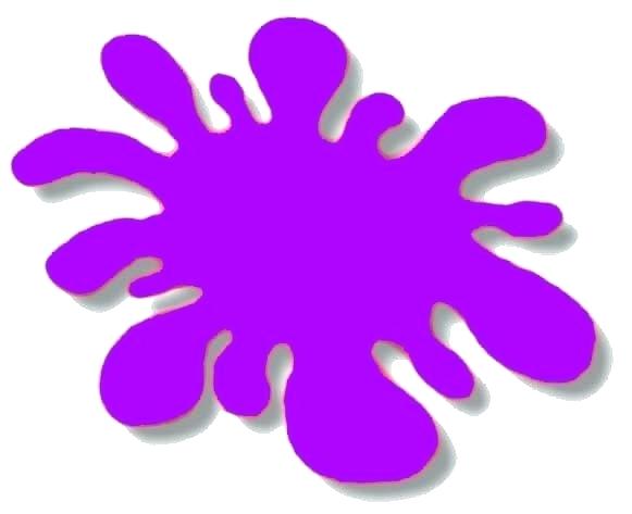 Dark Purple Paint Splatter Black Splodge Free Clip Art.