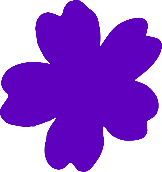 Purple Flower Clip Art at Clker.com.