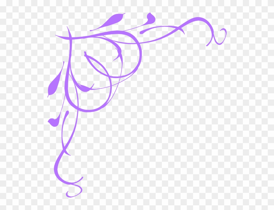 Purple Scroll Clip Art.