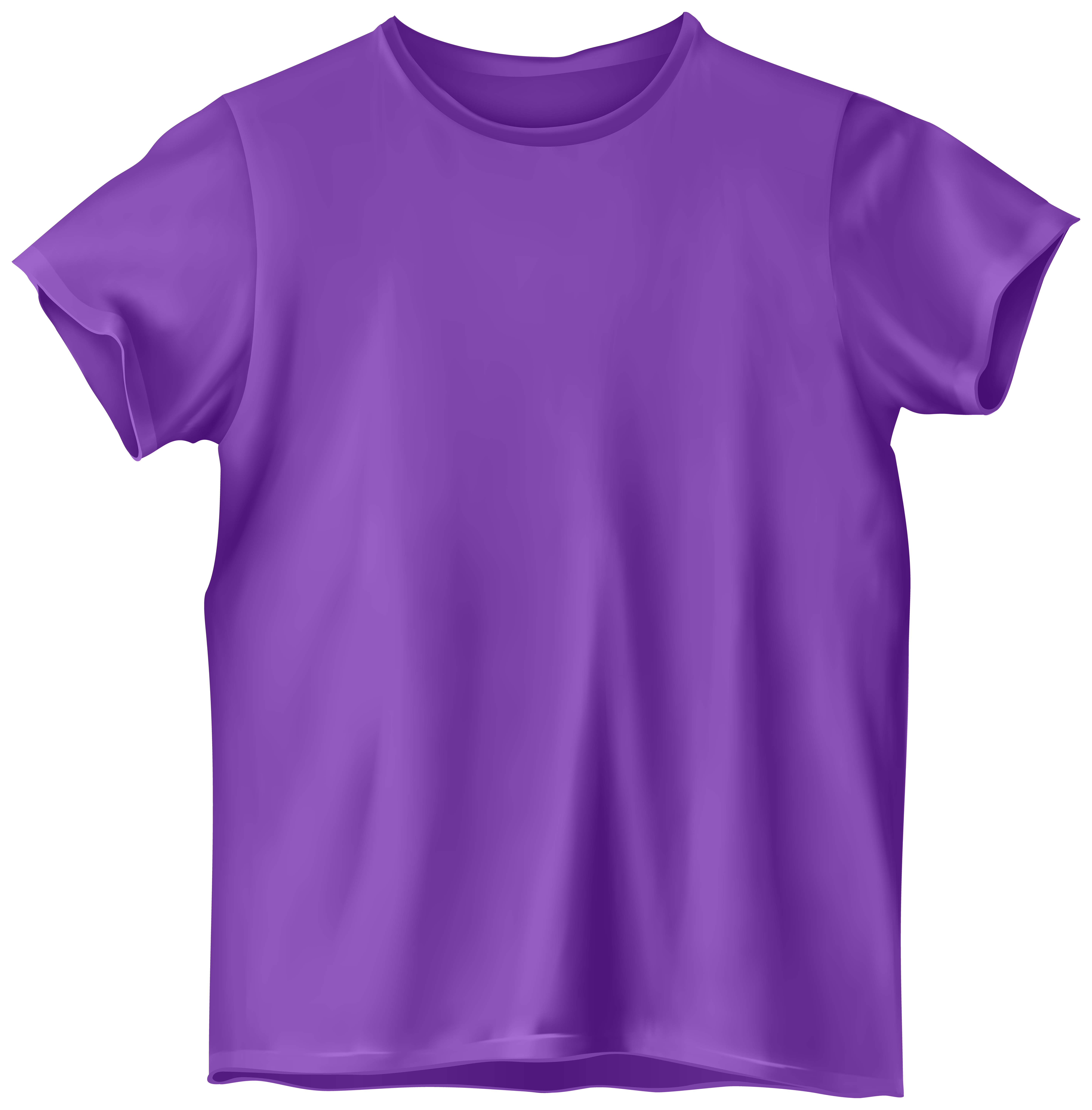 Purple T Shirt PNG Clip Art.