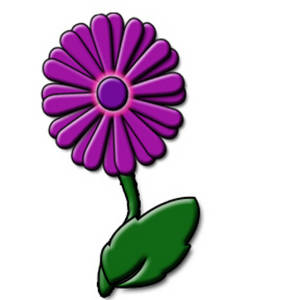 Purple Flower Bouquet Clipart.