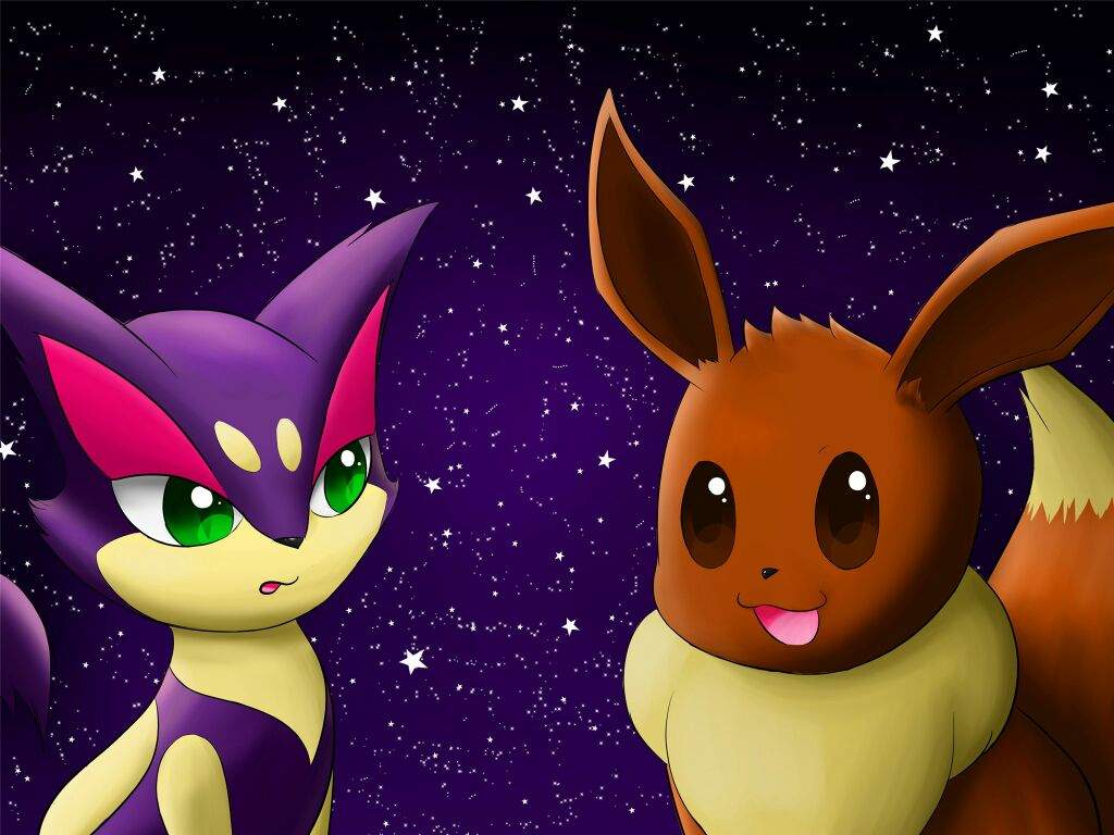 MyArtN'Stuff] Eevee and Purrloin.