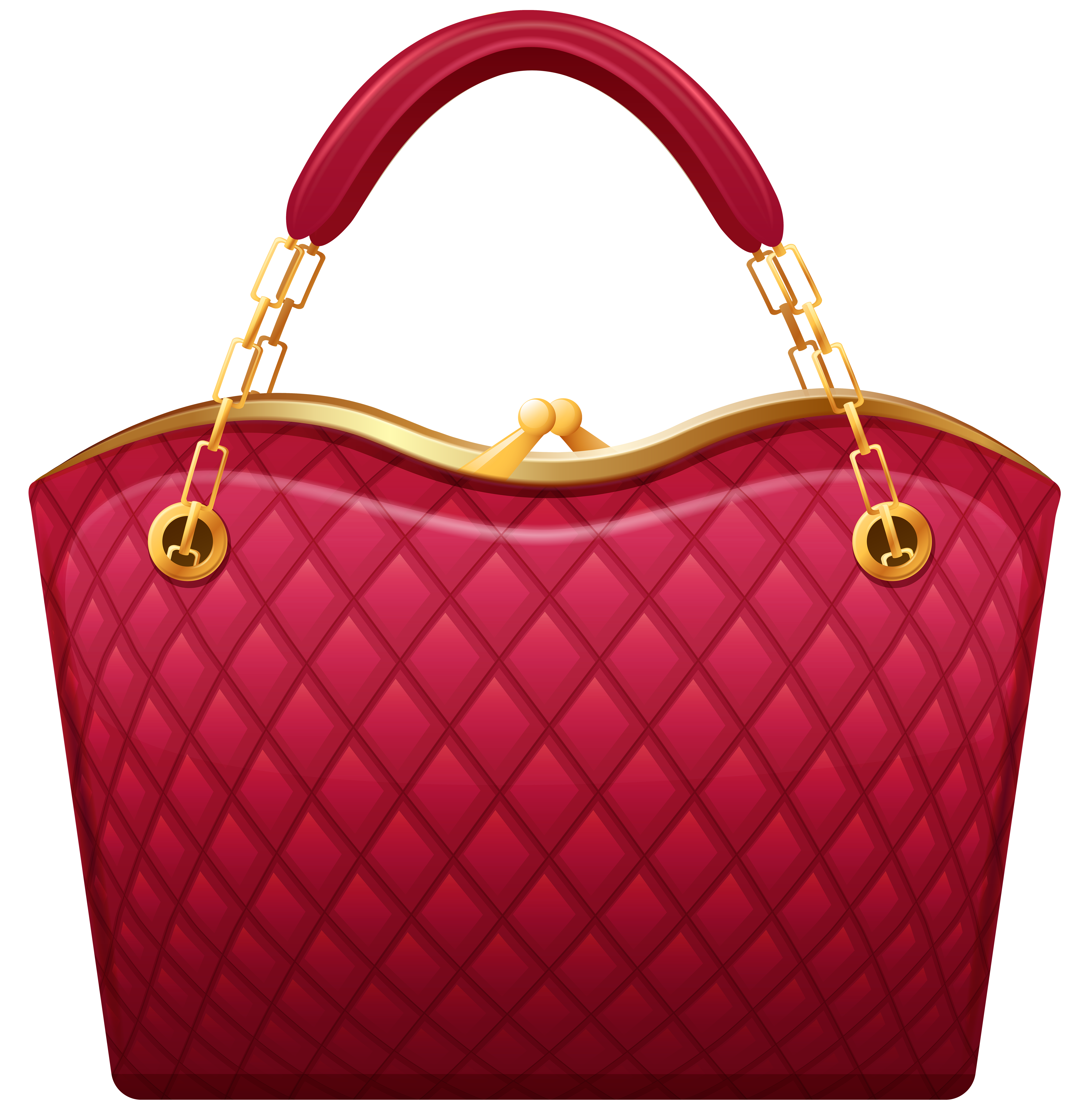 Red Handbag PNG Clip Art.