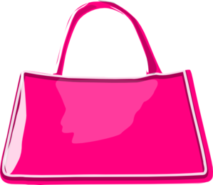 Pink purse clipart.