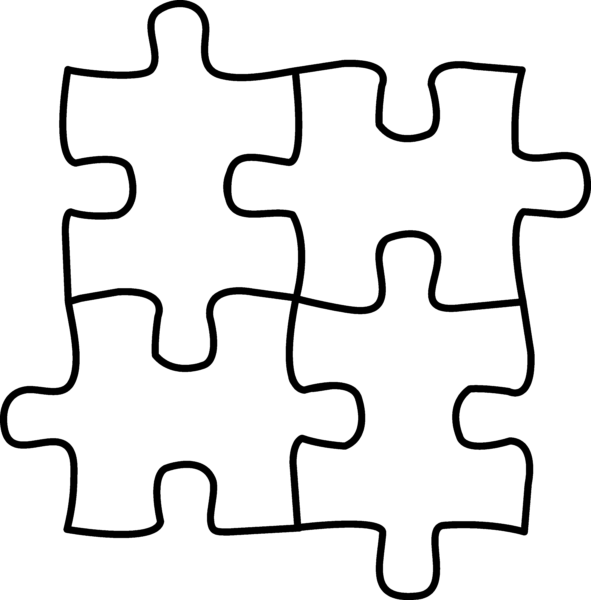 Puzzle clipart black and white 4 » Clipart Station.