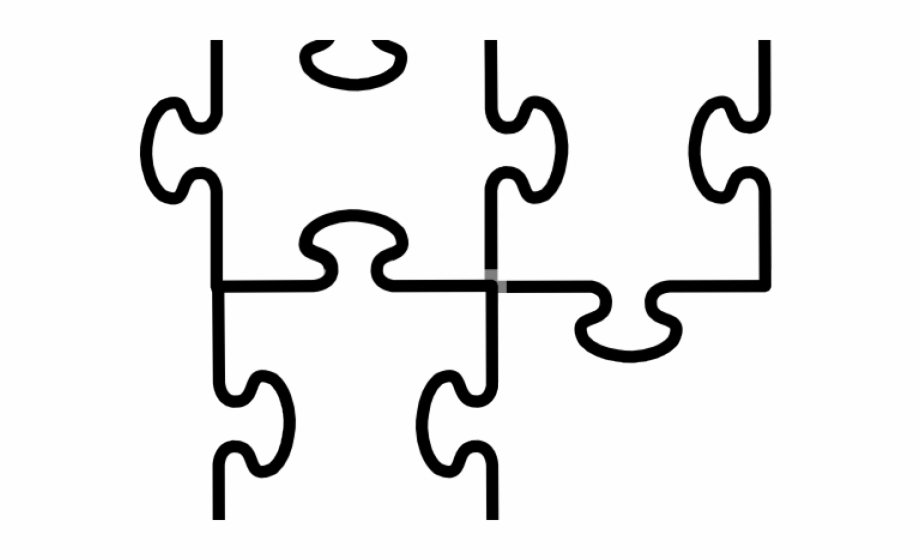 Pice Clipart Puzzle Template.