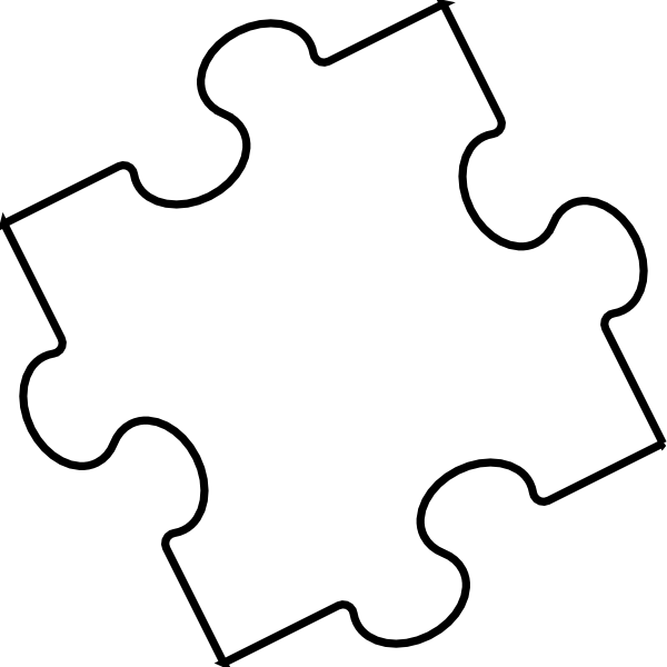 puzzle piece clipart black and white 20 free Cliparts ...