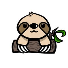 clip art free sloth.