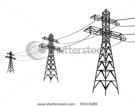 Power Lines Clipart.