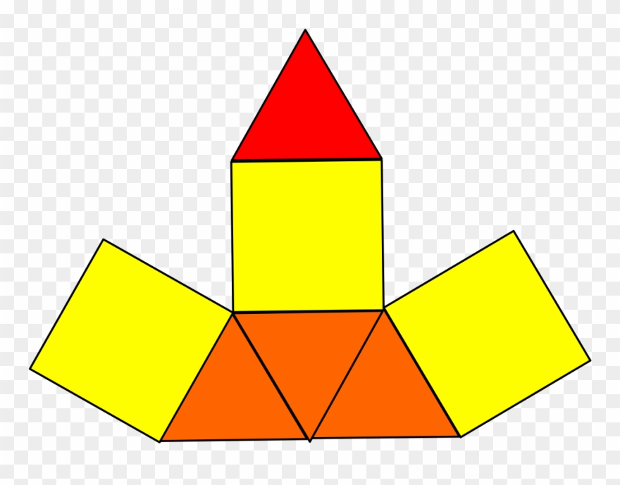Elongated Triangular Pyramid Net.
