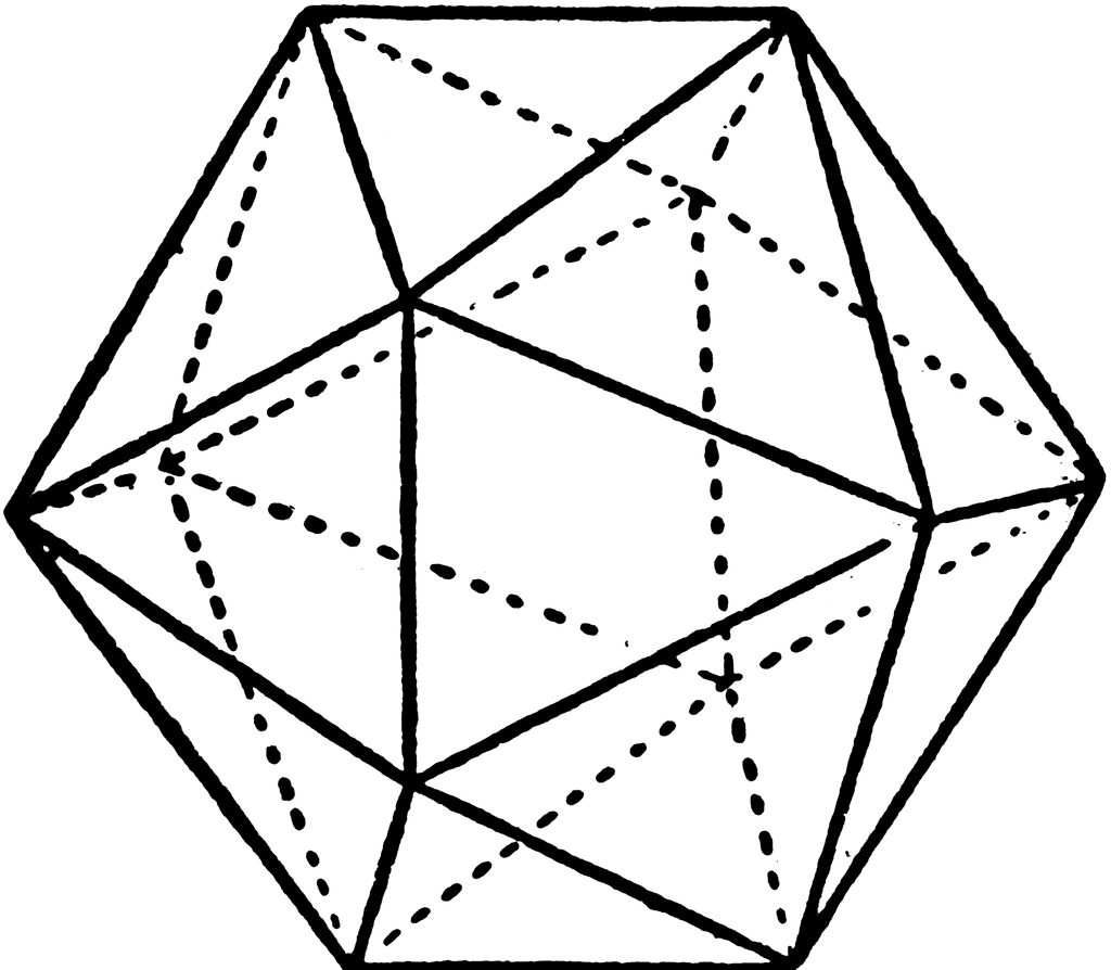 Combination of Pentagonal Dodecahedron and Octahedron ClipArt ETC.