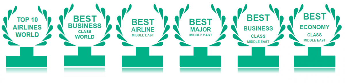 Qatar Airways wins 6 TripAdvisor Travelers\' Choice Awards.
