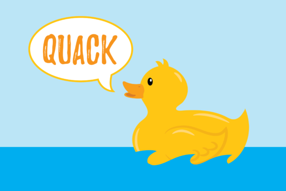 Rubber Duck Clip Art Set.