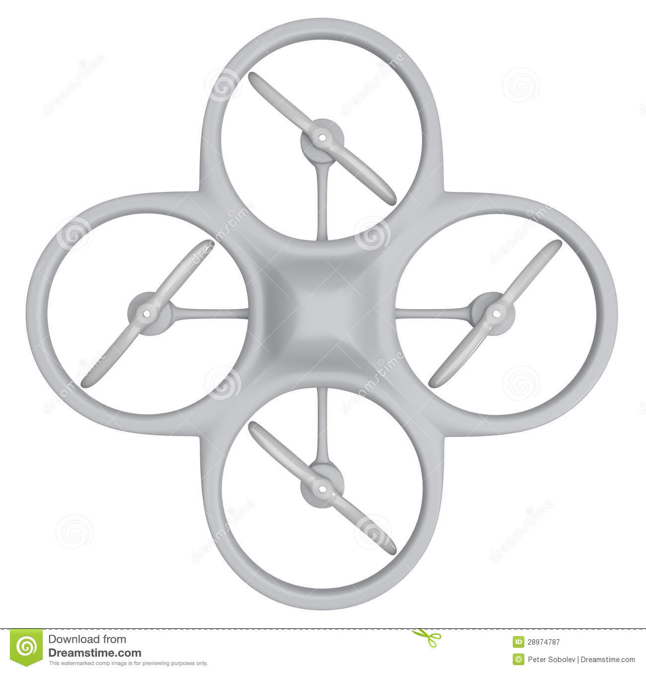 Quadrocopter Royalty Free Stock Photography. Quadrocopter Royalty Free Stock Photography.