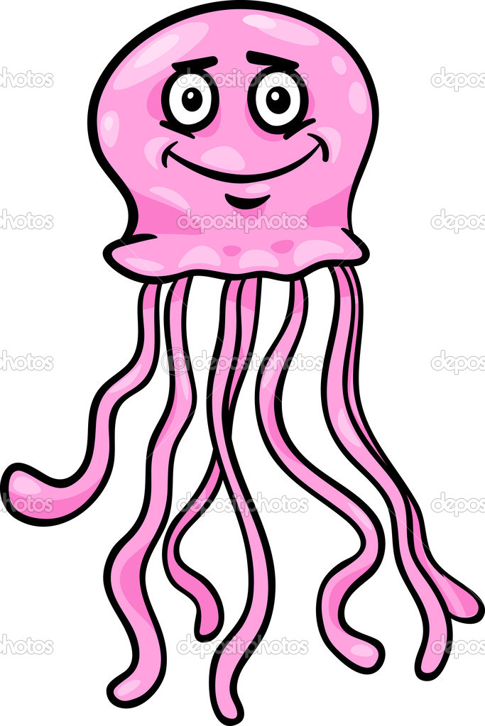 Cute Jellyfish Clipart.