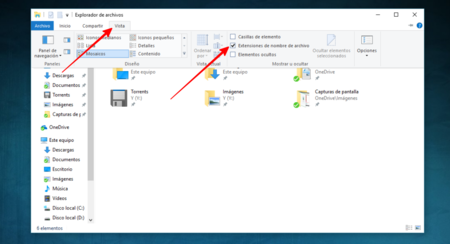 Cómo cambiar la extensión de un archivo en Windows.