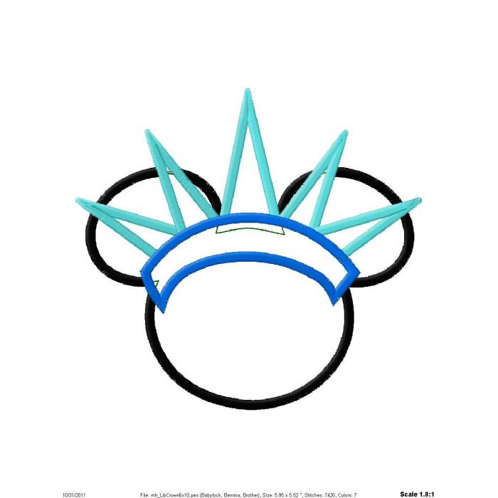 Statue of liberty crown clipart.