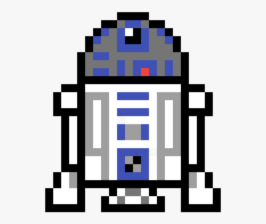 Pixel Art Star Wars R2d2 Clipart , Png Download.