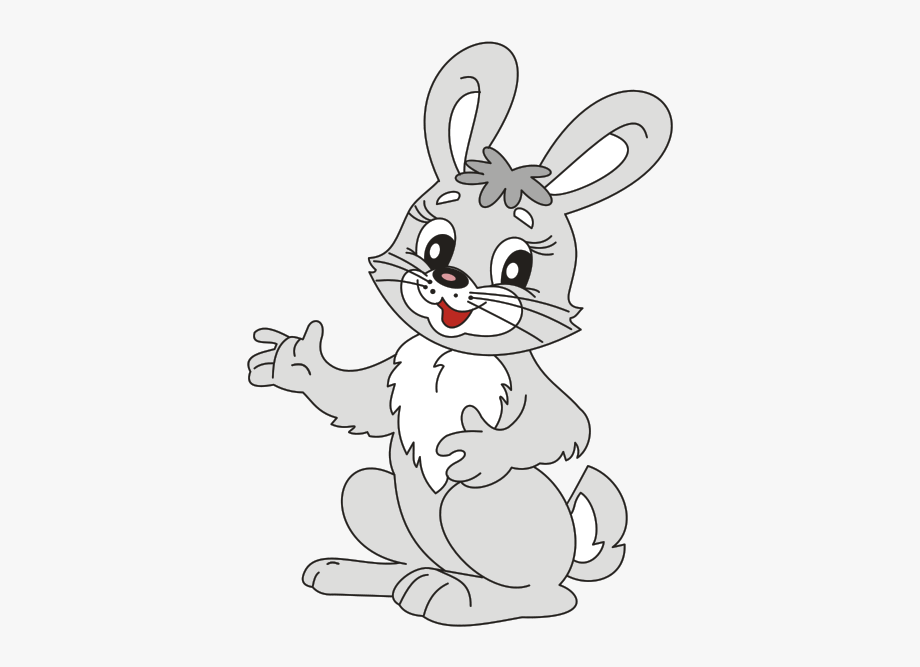 Easter Bunny Vector Rabbit Clipart.