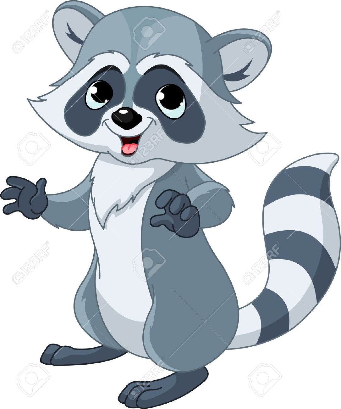 Raccoon Clipart Page 1.