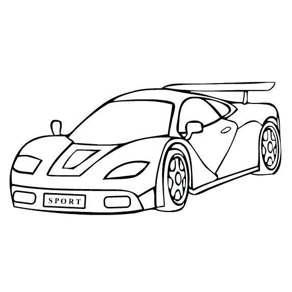 Sports car clipart black and white New Amazing Coloring.